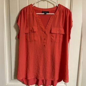 Bright pink INC blouse plus size